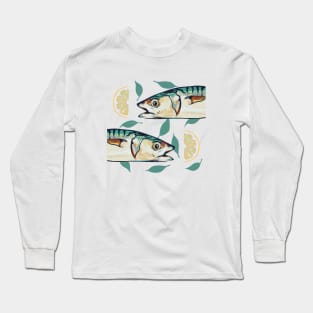Mackerels with lemon Long Sleeve T-Shirt